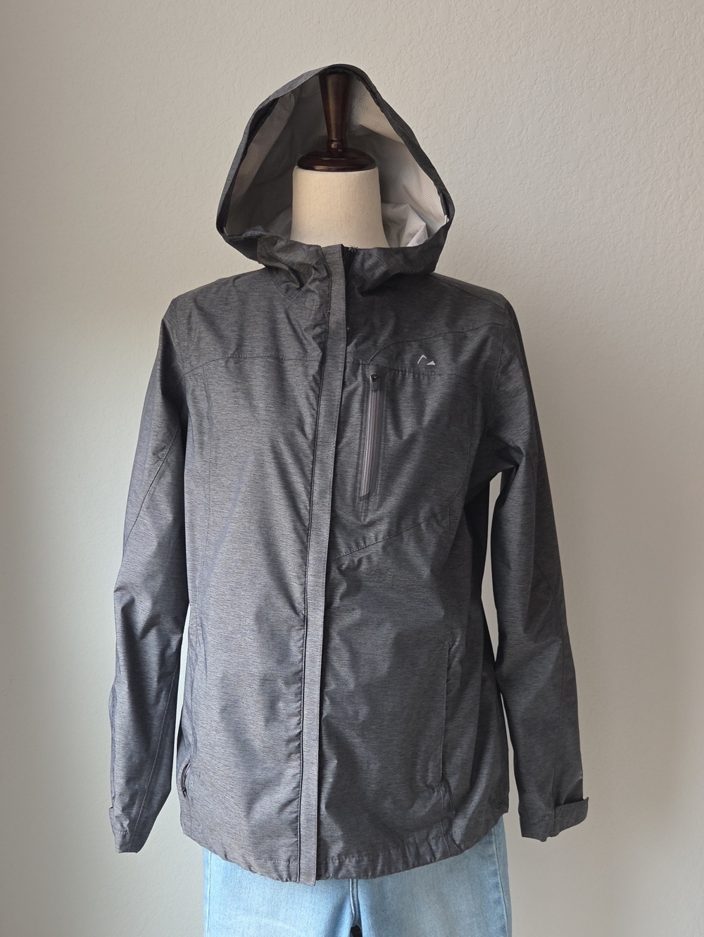 Paradox Women's Hooded Waterproof Rain Snow Jacket - Charcoal Gray Outdoor Large